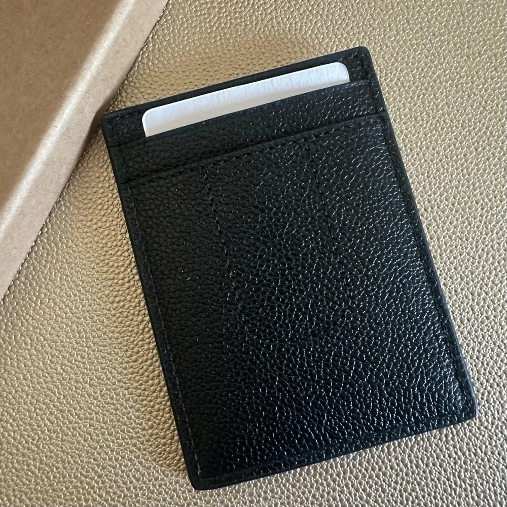 NWT Coach 3-in-1 Black Leather Wallet & Money Clip Set